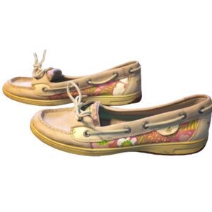 Sperry Top-Sider Women's Size 10M Leather Floral Boat Shoes